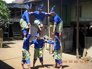 156 998. Indonesia village - dancers / acrobats
