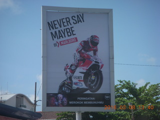265 998. Indonesia - drive back to boat - NEVER SAY MAYBE advertisement
