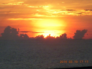 16 99a. Volendam at sea - sunset