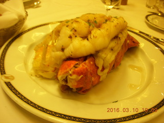 17 99a. Volendam at sea - lobster dinner