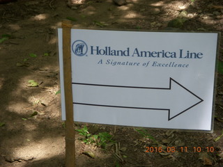 44 99b. Indonesia - Komodo Island Holland American sign