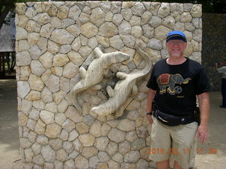 112 99b. Indonesia - Komodo Island sign and Adam