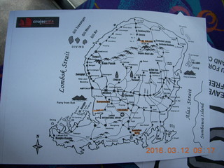 19 99c. Indonesia - Lombok map