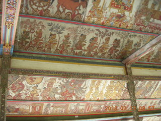 106 99d. Indonesia - Bali - temple at Klungkung - ceiling pictographs +++