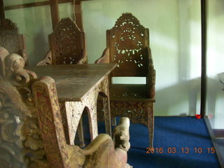 163 99d. Indonesia - Bali - temple at Klungkung - table setting in museum