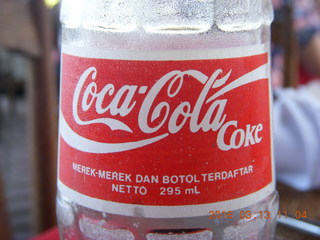 210 99d. Indonesia - Bali - lunch with hilltop view - Coke bottle