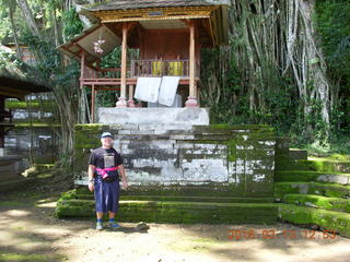 327 99d. Indonesia - Bali - Temple at Bangli - giant banyon tree + Adam +++