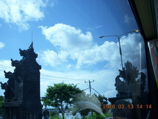 364 99d. Indonesia - Bali - bus ride - monument