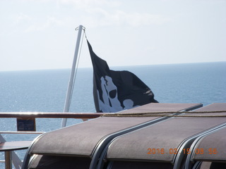 8 99f. Volendam - King Neptune visit - pirate flag