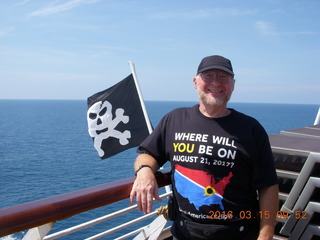 46 99f. Volendam - King Neptune visit - pirate flag and Adam