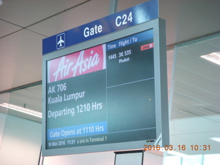 5 99g. Air Asia flight to Kuala Lumpur