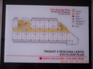 21 99g. Malaysia - Kuala Lumpur - hotel floor plan