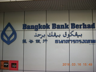 71 99g. Malaysia - Kuala Lumpur food tour - Bangkok Bank sign