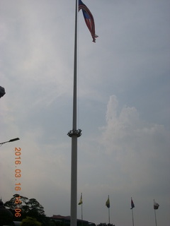 84 99g. Malaysia - Kuala Lumpur food tour - world's tallest flagpole