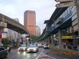 119 99g. Malaysia - Kuala Lumpur food tour - monorail