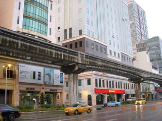 121 99g. Malaysia - Kuala Lumpur food tour - monorail
