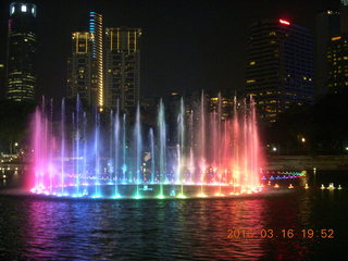 172 99g. Malaysia - Kuala Lumpur food tour - twin Petronas towers fountains