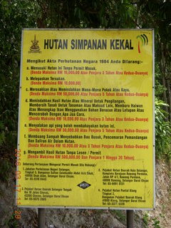 75 99h. Malaysia - Kuala Lumpur - Exciting Mountain Hike sign
