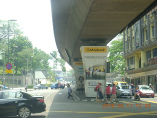 98 99h. Malaysia - Kuala Lumpur - drive back from hike - elevated metro rail