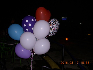 243 99h. Malaysia - Kuala Lumpur - Heli Lounge Bar- somebody's birthday balloons