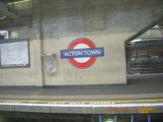 11 99k. London tube ride - Acton Town tube stop +++