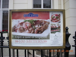 14 99l. London Gloucester Road Hyde Park run - Singapore food