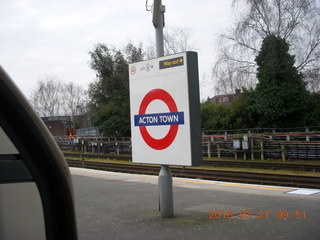32 99m. London Underground (tube) - Acton Town station +++