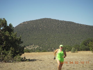 Young International airstrip - Adam running