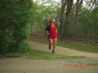 Malaysia, Kuala Lumpur, Geo Hotel run - Adam running (tripod and timer)