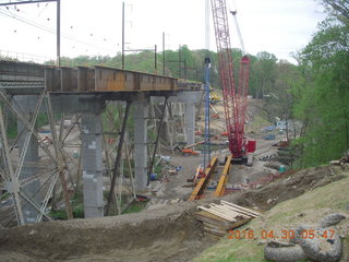 Crum Woods run - construction site again