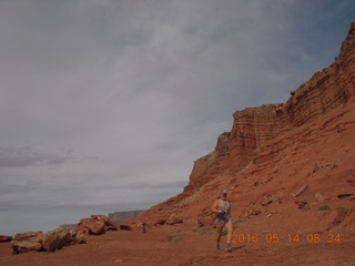 2957 9bd. Marble Canyon run - Adam running