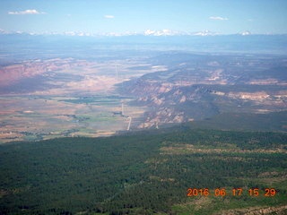 aerial -Colorado - LaSalle Mountains area
