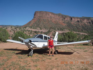 Gateway Canyons airstrip - N8377W and Adam