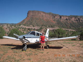 Gateway Canyons airstrip - N8377W and Adam