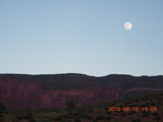 75 9cj. Gateway Canyon moonrise