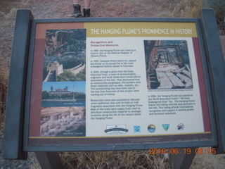 16 9ck. drive to ancient dwellings - Hanging Flume sign