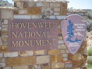 295 9ck. Hovenweep National Monument sign