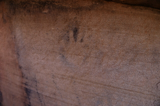 315 9ck. Painted Hand rock art, actual painted hands