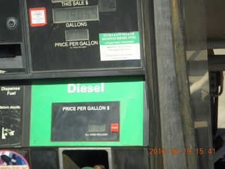 regular green diesel sign