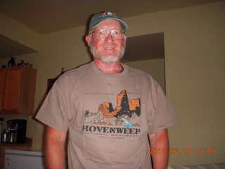 Adam with Hovenweep shirt and cap