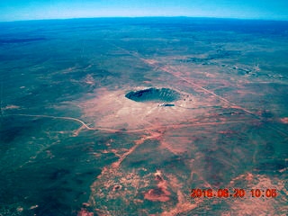 aerial - Arizona - meteor crater