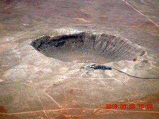 68 9cm. aerial - Arizona - meteor crater