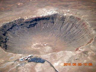 aerial - Arizona - meteor crater