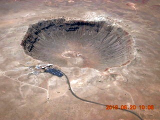 71 9cm. aerial - Arizona - meteor crater
