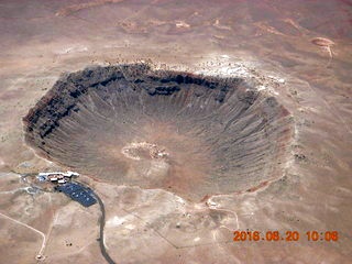 72 9cm. aerial - Arizona - meteor crater