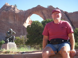 Dead Horse Point State Park hike - biscuit rock - Adam (tripod and timer)