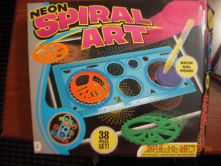 Neon Spiral Art in five-dollar ($5) store