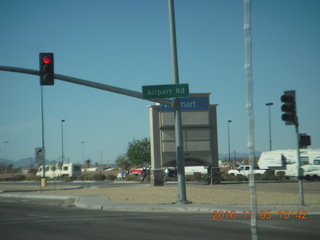 Arizona - Parker - AIrport Road sign