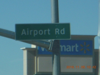 Arizona - Parker - AIrport Road sign