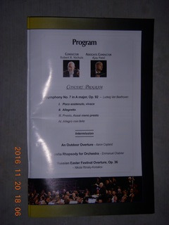 Philadelphia Orchestra program